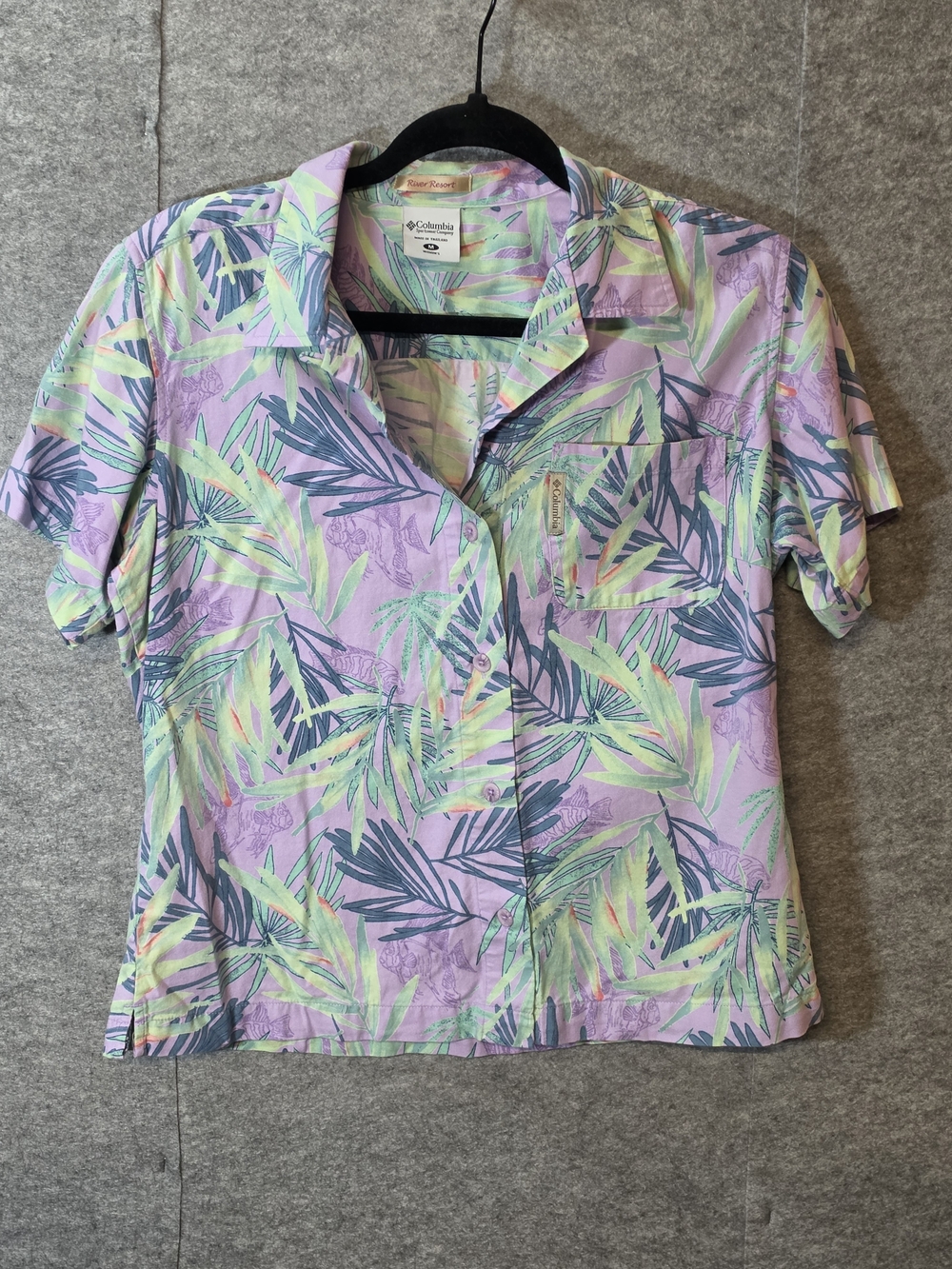 Columbia Hawaiian Short-Sleeve Button-down Shirt